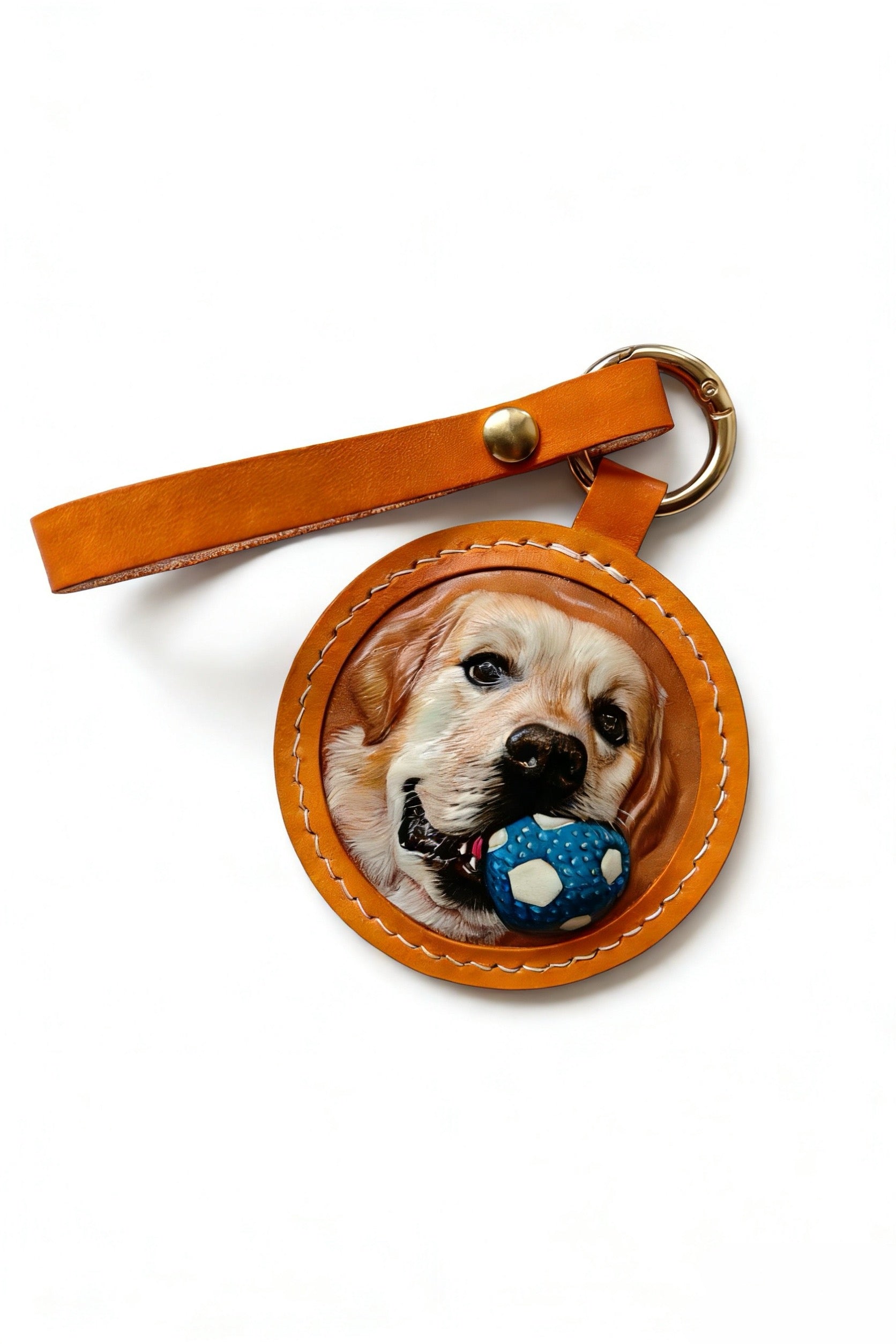 Custom Hand-Carved Leather Pet Portrait