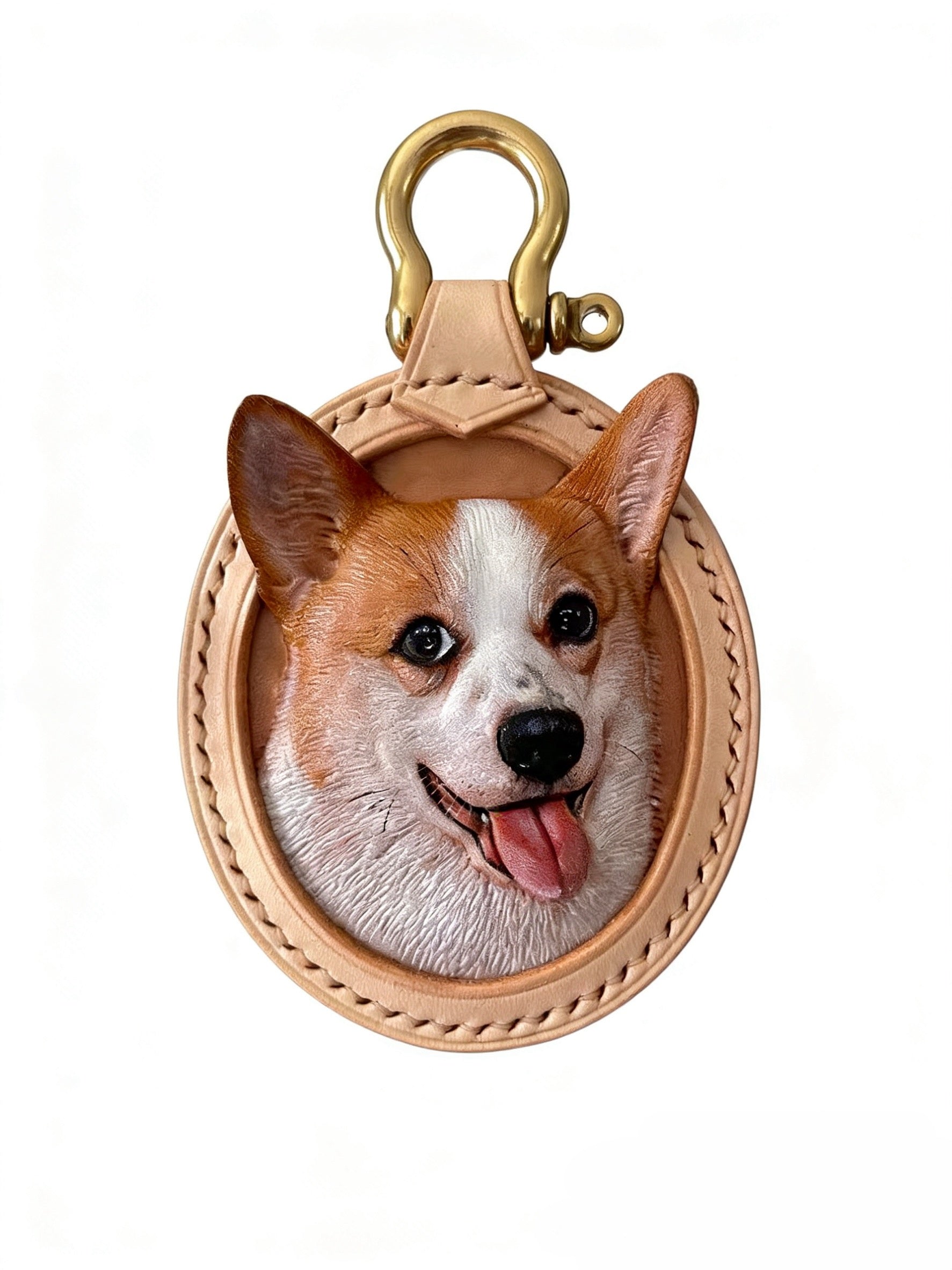 Beyond the Jingle: Why a Hand-Carved Leather Custom Oval Pet Portrait Tag is the Ultimate Keepsake