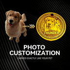 Personalized Engraved Brass Pet Anti-Lost Pendant