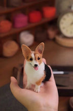 Custom Wool Felt Pet Portraits-Mini Full Body Figurine(7 -10 cm)