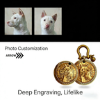 Personalized Engraved Brass Pet Anti-Lost Pendant