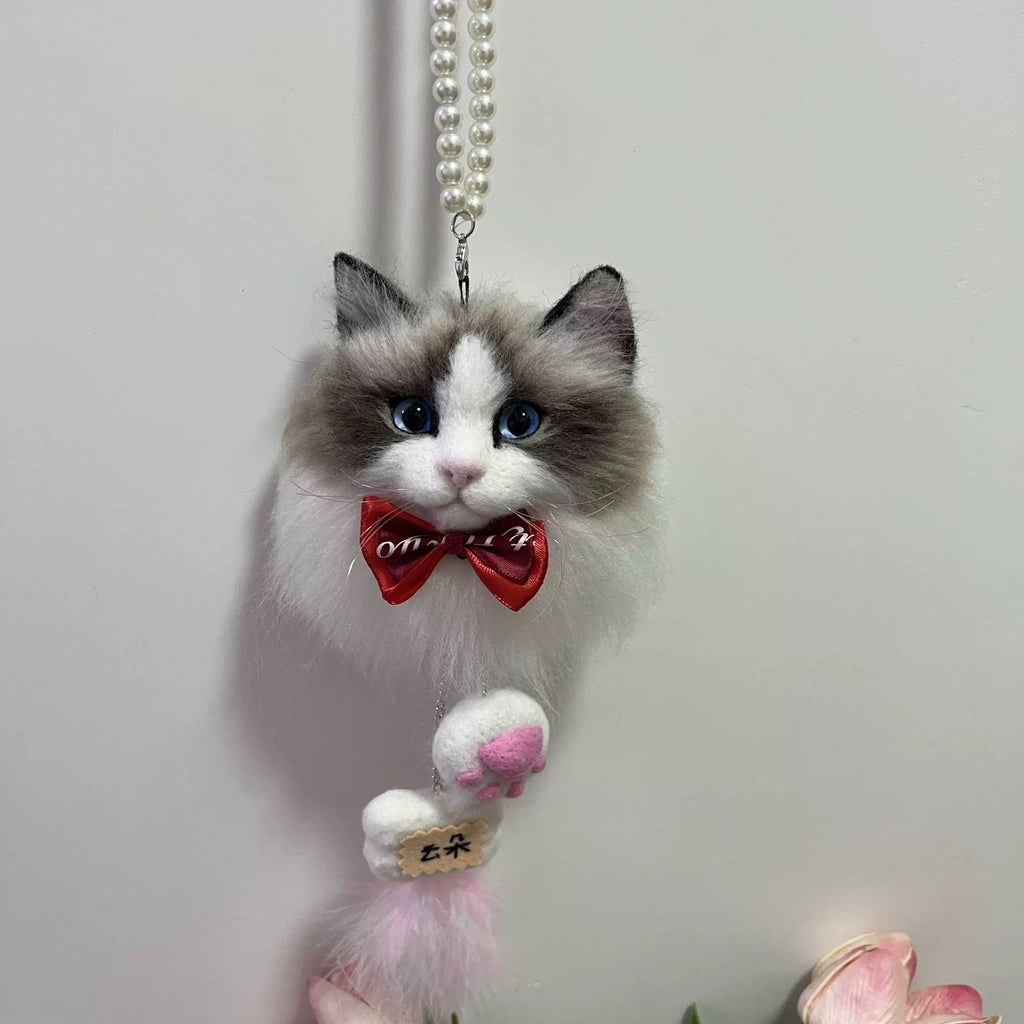 Custom wool felt pet pendant