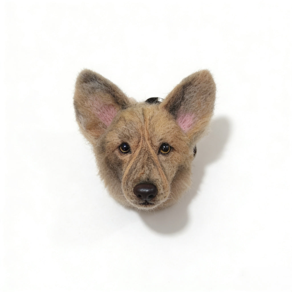 Custom wool felt pet pendant