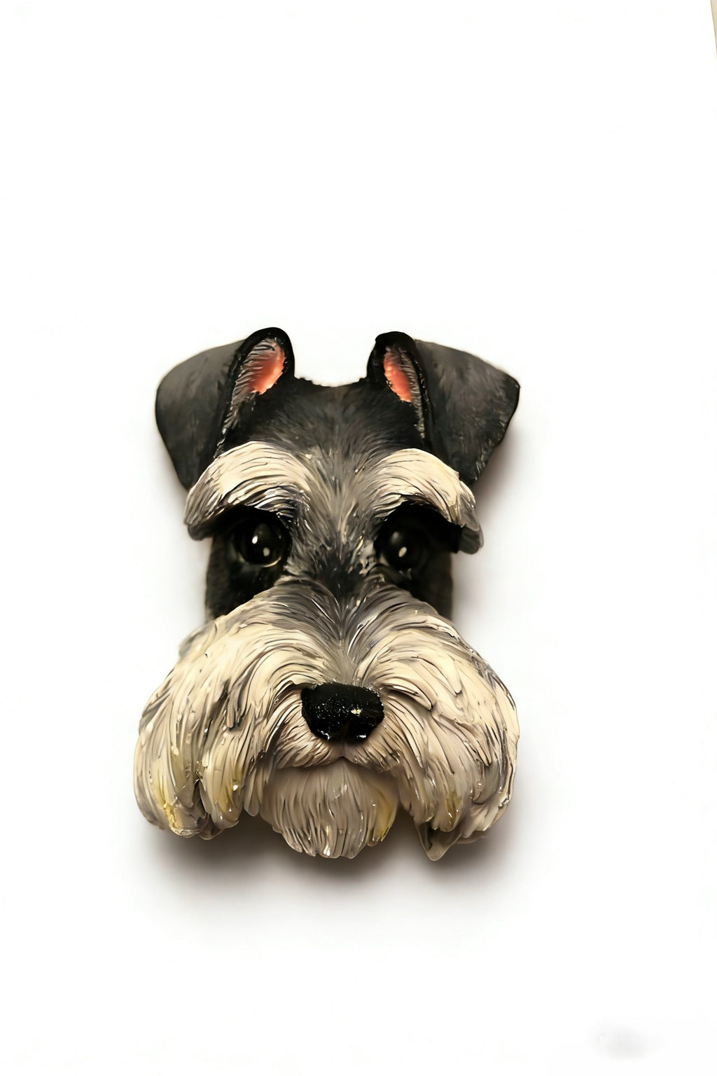 Hand-Painted Custom Pet Plaster Portrait Head