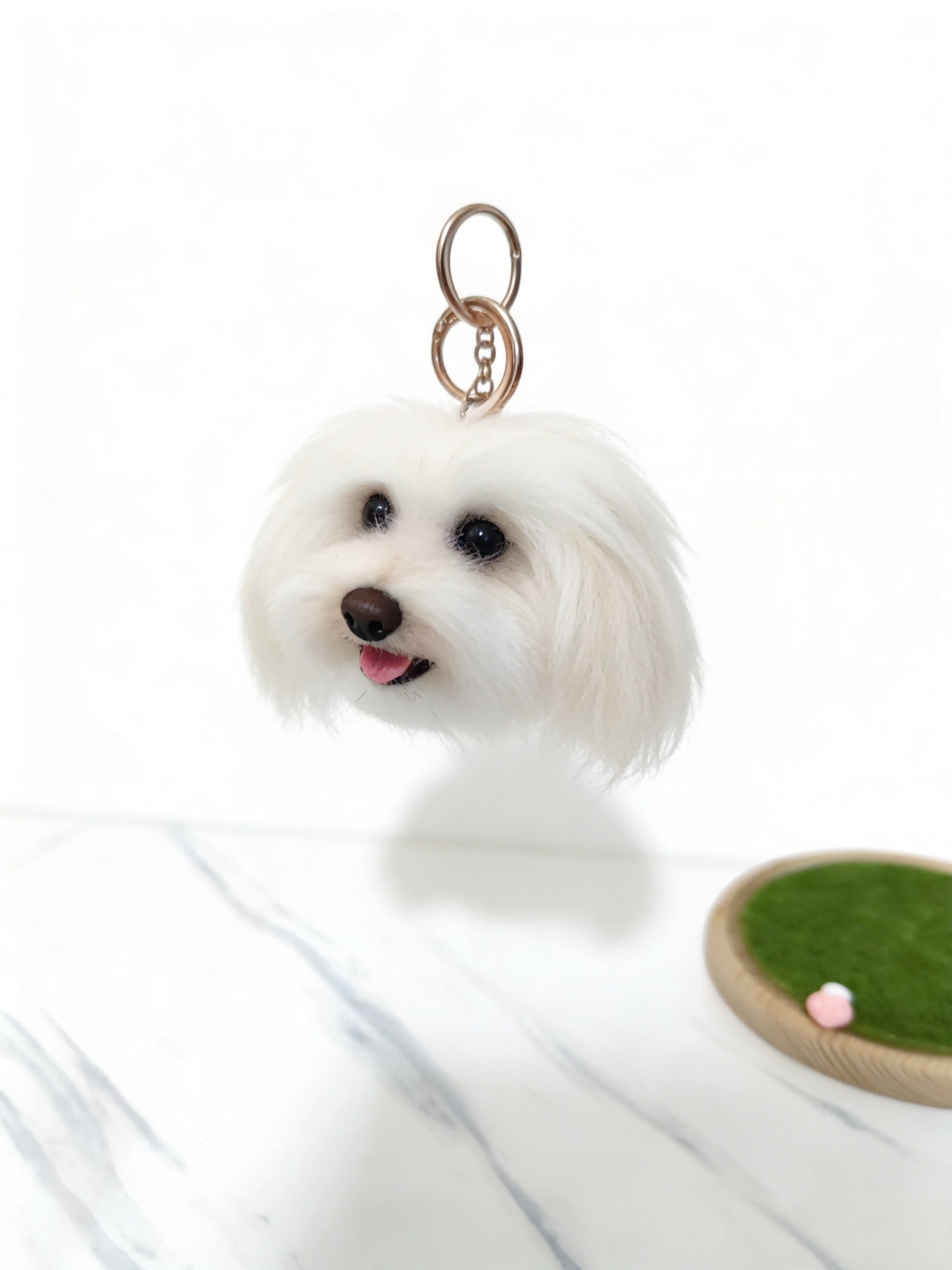 Custom wool felt pet pendant