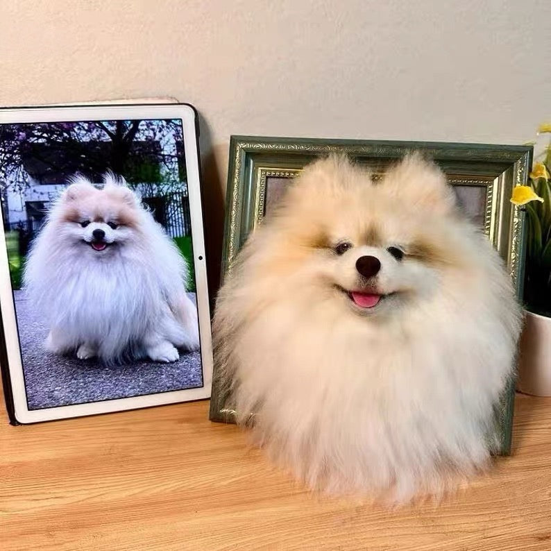 Custom Wool Felt Pet Portraits-Dog