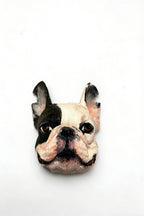 Hand-Painted Custom Pet Plaster Portrait Head