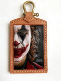 Hand-carved leather custom card case