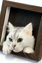Custom Wool Felt Pet Portraits-Cat